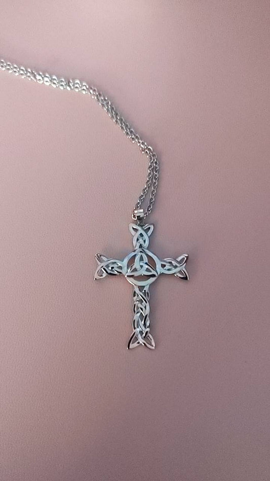 Sterling Silver Celtic Trinity Cross
